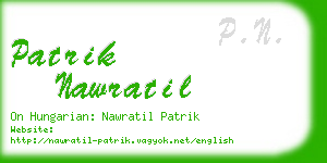 patrik nawratil business card